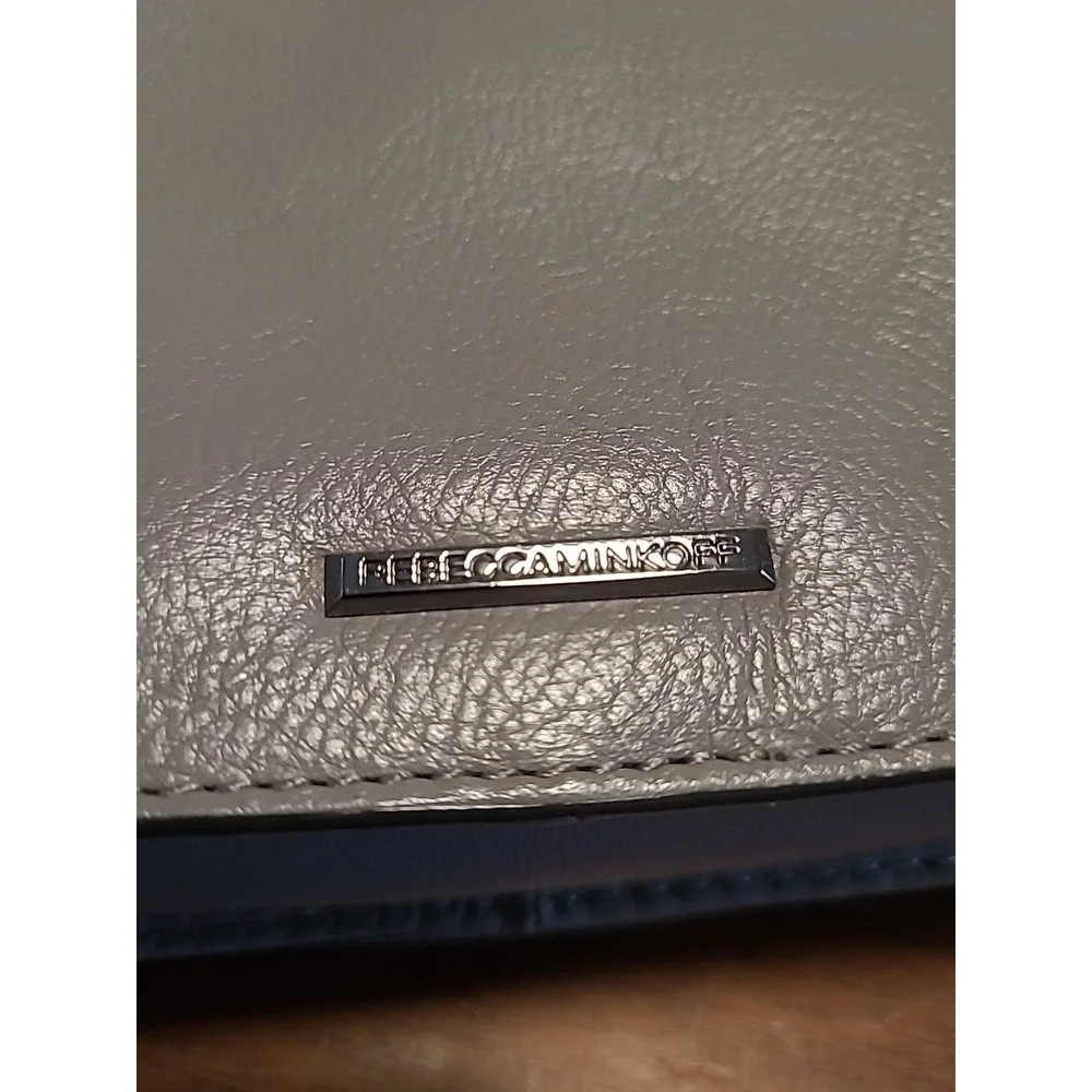 Rebecca Minkoff Chevron Quilted Love Crossbody Leather‎ Bag Graphite